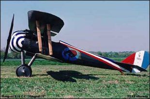 Reproduction of the Nieuport 28 at the US Air Force Museum