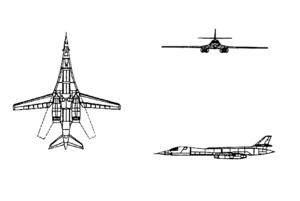B-1B orthographic projection.