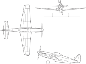 North American P-51D Mustang line drawing.png